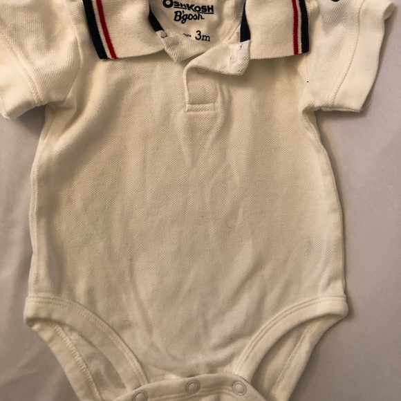 *LOT OF 2* OshKosh Polo Onesie Shirts - Picture 3 of 5